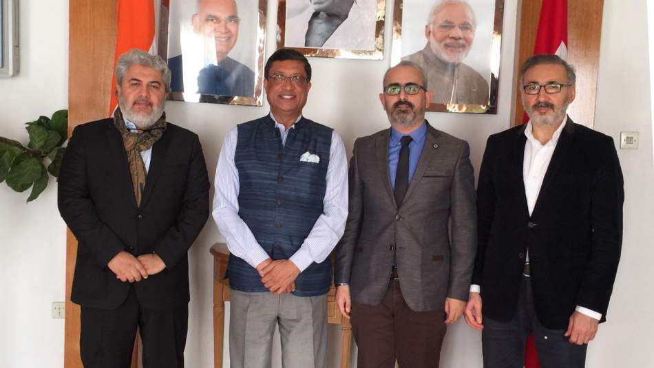 SDE heyeti Hindistan Büyükelçisi Sanjay Bhattacharyya'yı ziyaret etti