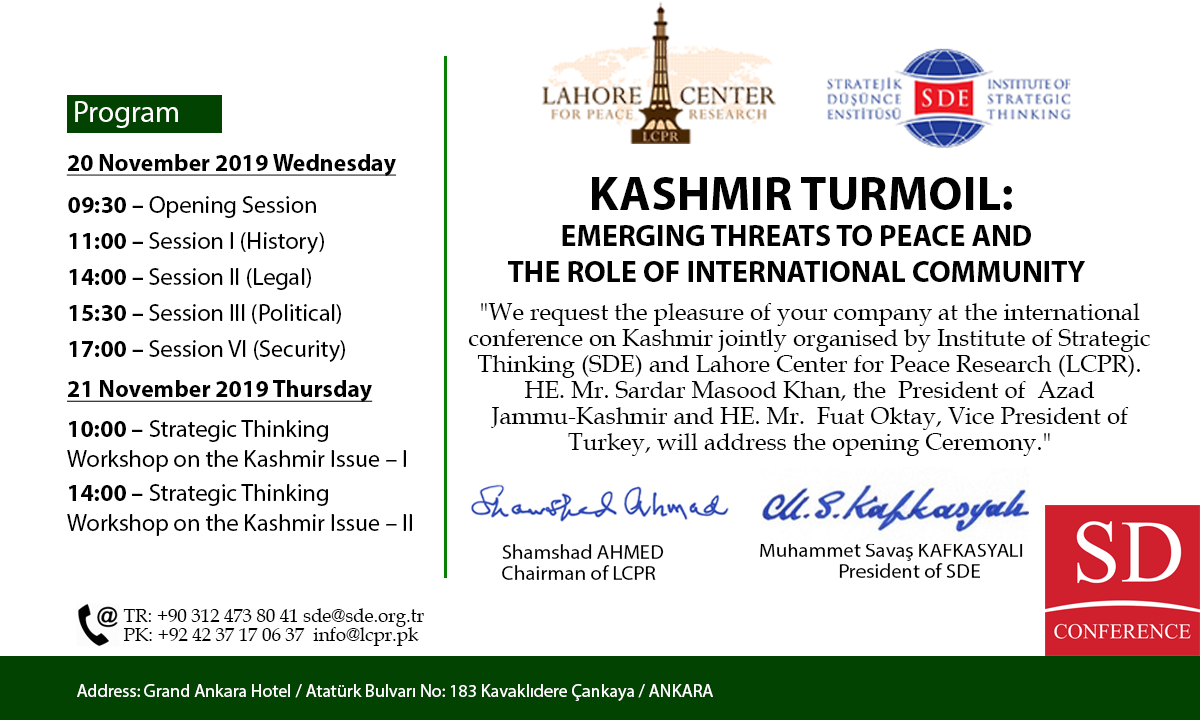 Kashmir Turmoil: Emerging Threats to Peace and the Role of International Community