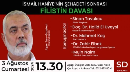 İsmail Haniye'nin Şehadeti Sonrası Filistin Davası