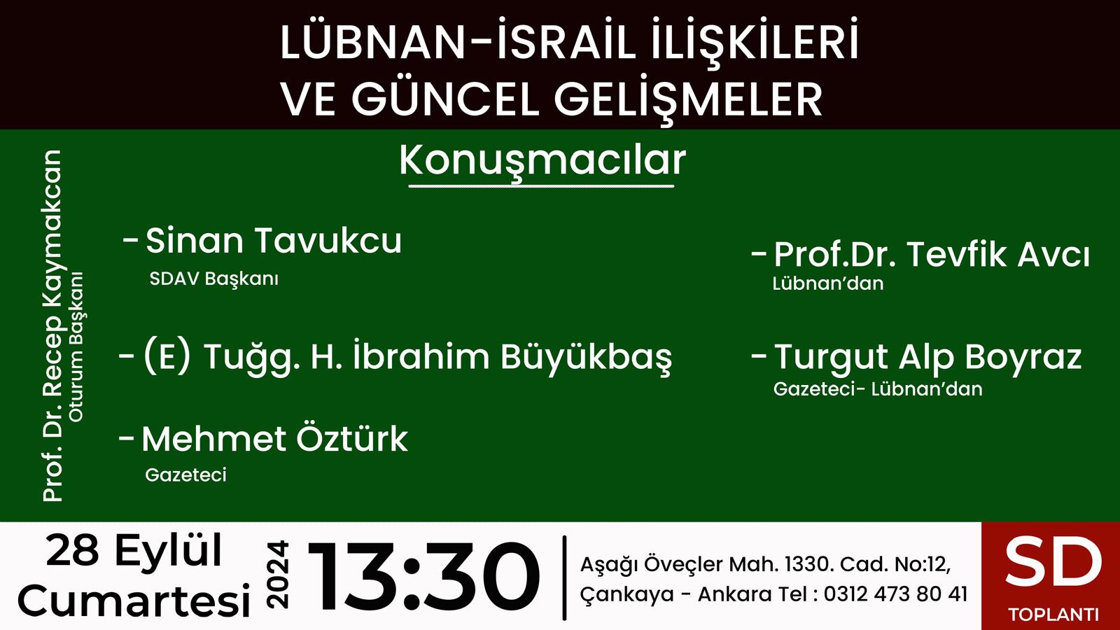 Lübnan-İsrail İlişkileri ve Güncel Gelişmeler