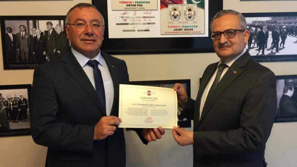 SDE'den Pakistan Ankara Büyükelçisi'ne Veda Ziyareti