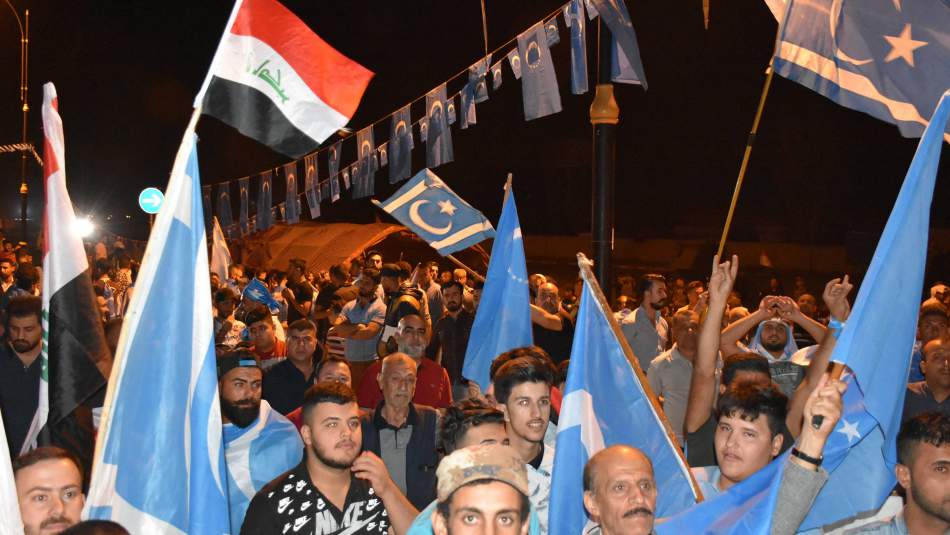 Kerkük'te Türkmenlerin seçim protestosu sürüyor