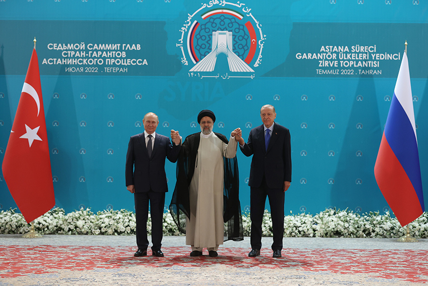 Astana Formatında 7. Türkiye-İran-Rusya Üçlü Zirvesi Gerçekleştirildi