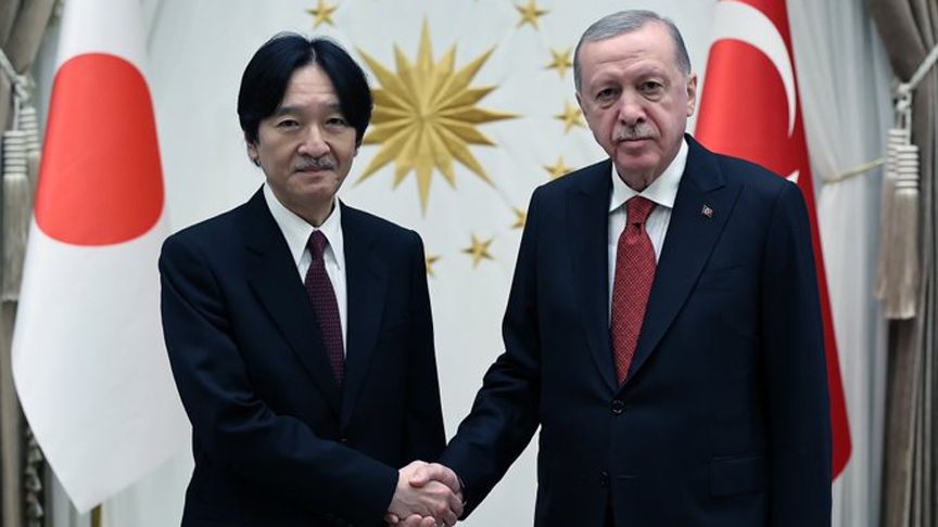 Cumhurbaşkanı Erdoğan, Japonya Veliaht Prensi Akishino’yu Kabul Etti