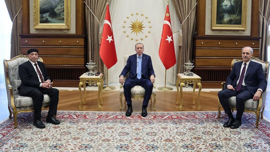 Cumhurbaşkanı Erdoğan, Libya Temsilciler Meclisi Başkanı Akile Salih'i Kabul Etti