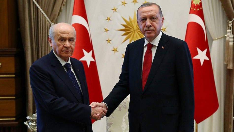 Cumhurbaşkanı Erdoğan - Bahçeli görüşmesi sona erdi