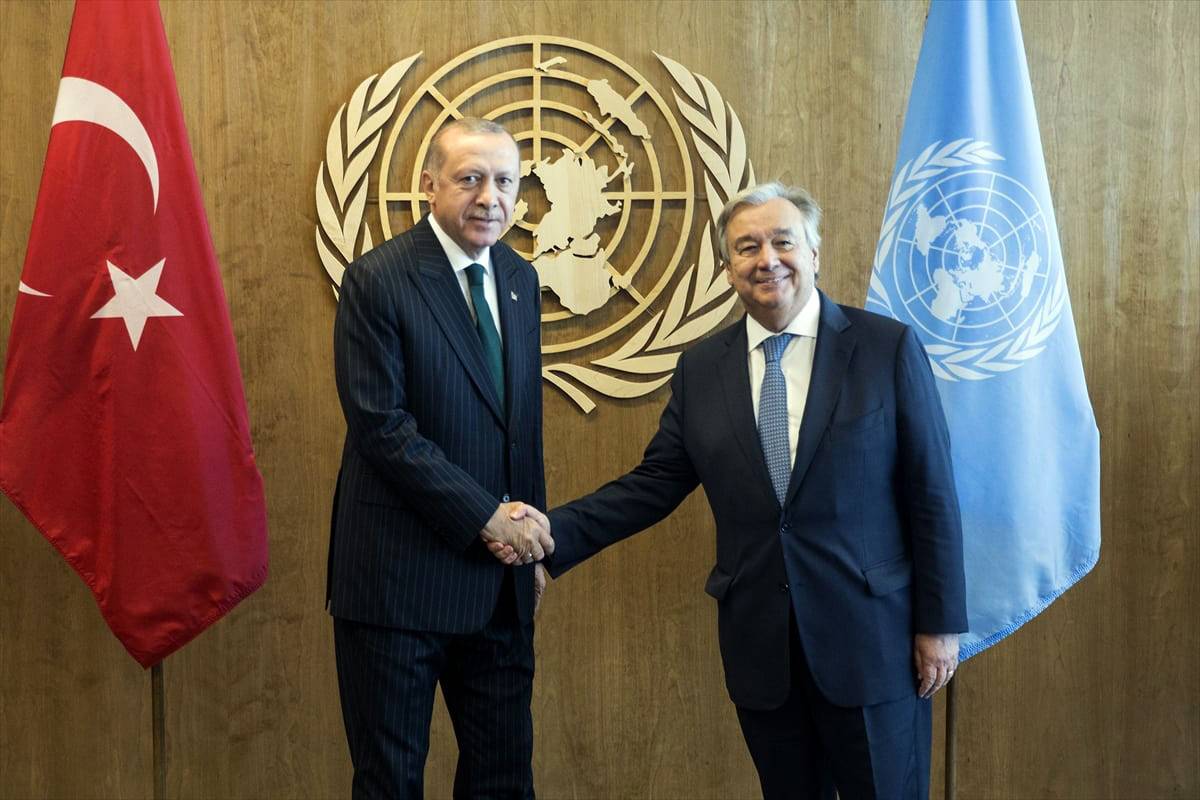 Erdoğan, Guterres'le görüştü