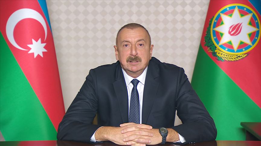 Aliyev: Ermenistan'ın Gence'ye Saldırıları Savaş Suçudur