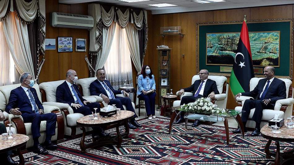 Dışişleri Bakanı Çavuşoğlu, Libya Başbakanı Dibeybe ve Başkanlık Konseyi üyeleri ile Görüştü