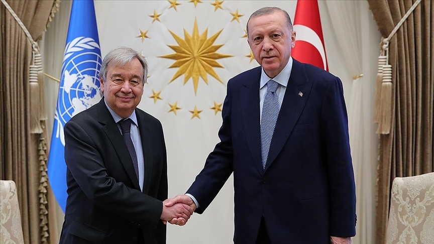 BM: Erdoğan ve Guterres Görüşmelerinde, Tahılı Küresel Pazara Ulaştırma Konusuna Odaklandı