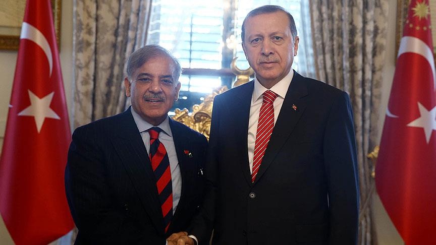 Cumhurbaşkanı Recep Tayyip Erdoğan, Pakistan Başbakanı Şahbaz Şerif ile Görüştü