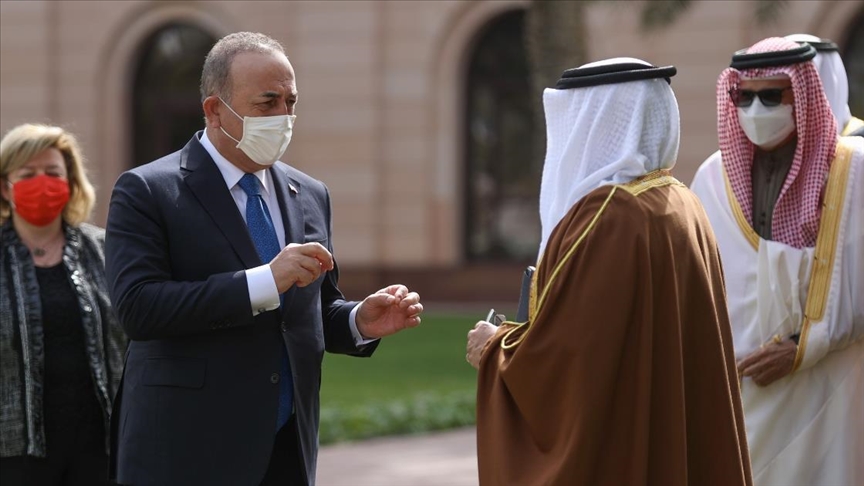 Dışişleri Bakanı Çavuşoğlu, Bahreyn Veliaht Prensi ile Görüştü