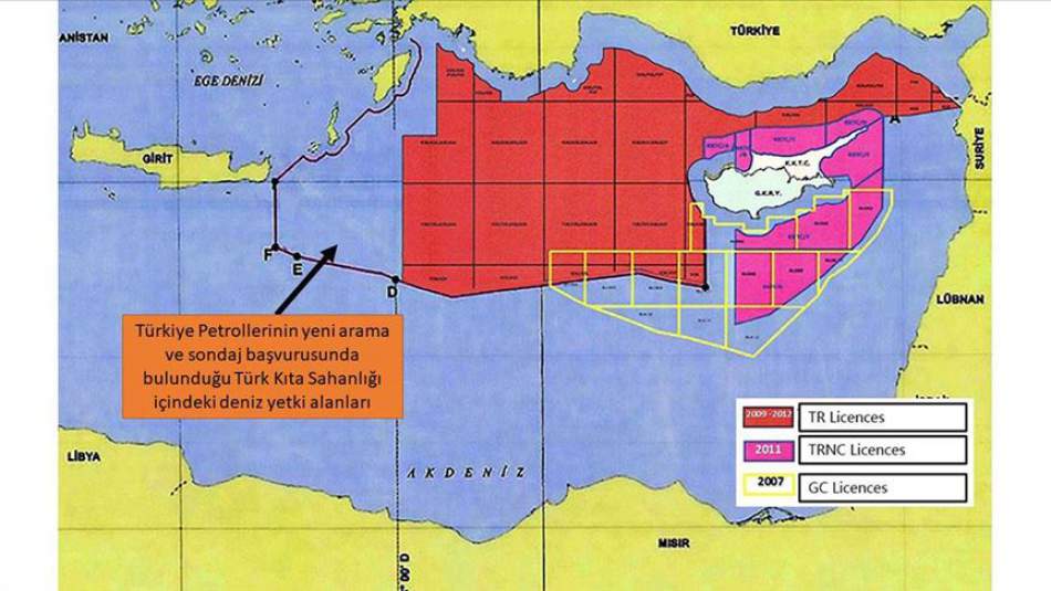 Türkiye'den Doğu Akdeniz'de Yeni Ruhsat Başvurusu