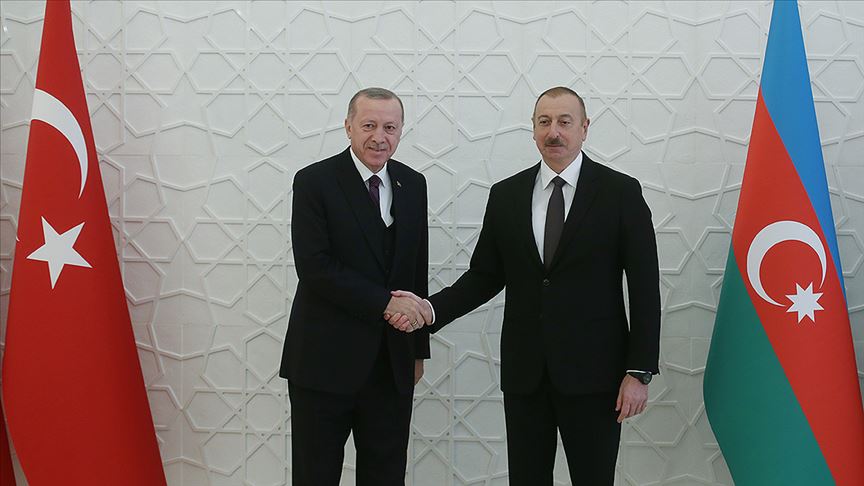 Azerbaycan Cumhurbaşkanı Aliyev, Cumhurbaşkanı Recep Tayyip Erdoğan'a Teşekkür Etti