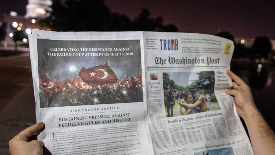 Washington Post'ta tam sayfa FETÖ uyarısı