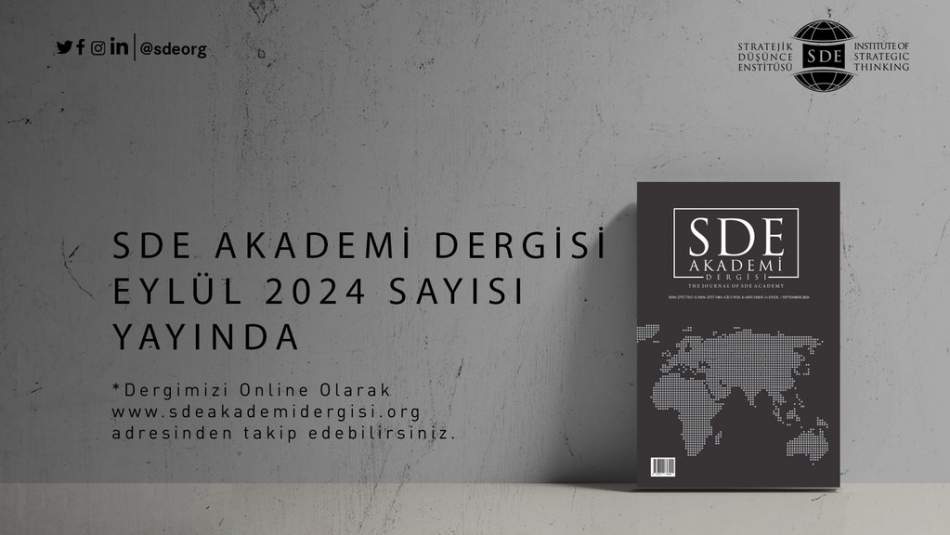 SDE Akademi Hakemli Dergisi Eylül 2024 Sayısı Yayınlandı