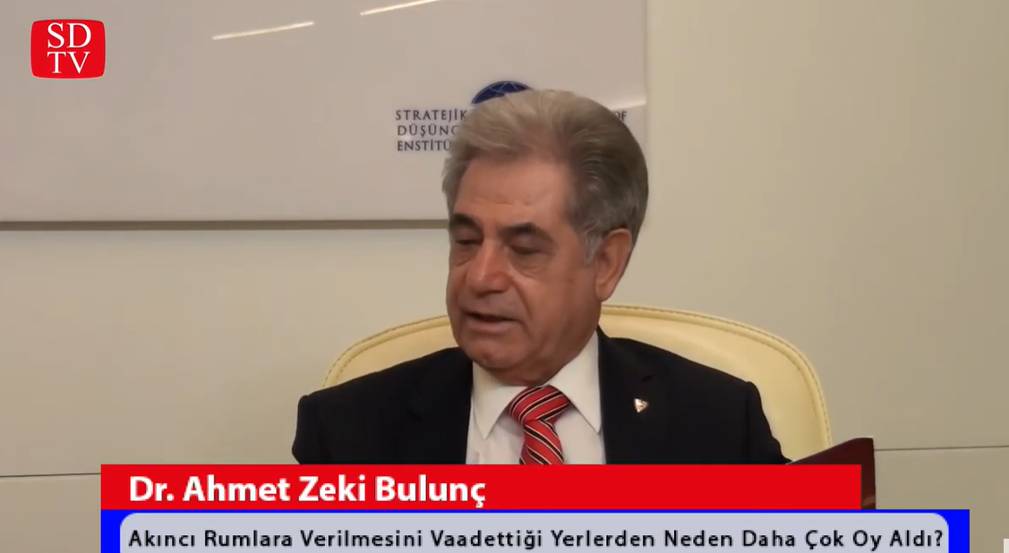 Dr. Ahmet Zeki Bulunç: "Akıncının Vermek İstediği Bölgelerde Oy Oranı Daha Yüksek Olmuştur"