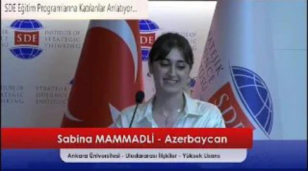 Sabina MAMMADLİ: Düşüncelerim Özgürleşti